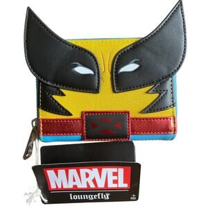 Loungefly Marvel X-Men Wolverine Mask Zip Around Wallet NEW Cosplay